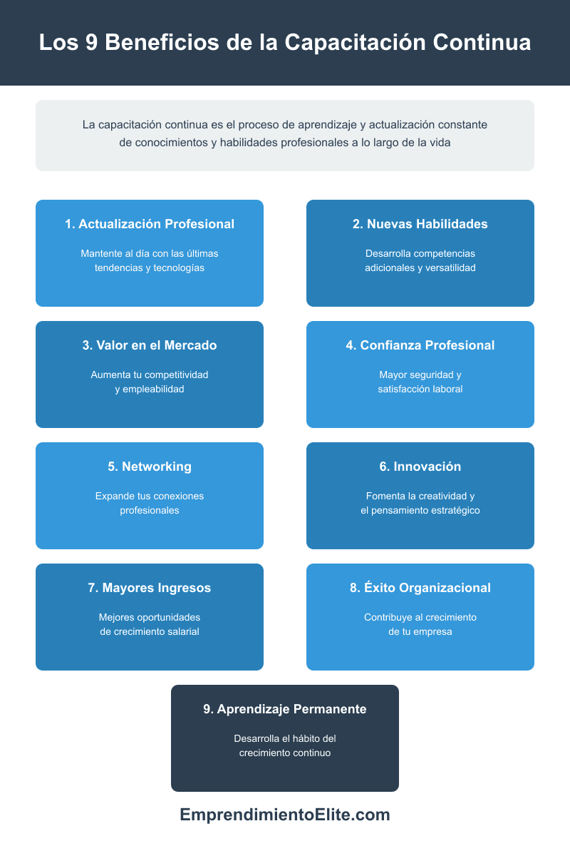 La capacitación continua - infografía