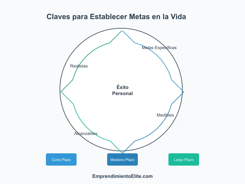 metas en la vida infografía